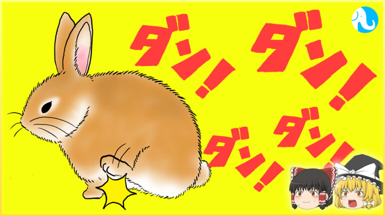 なぜウサギは足をダンダンとするの？